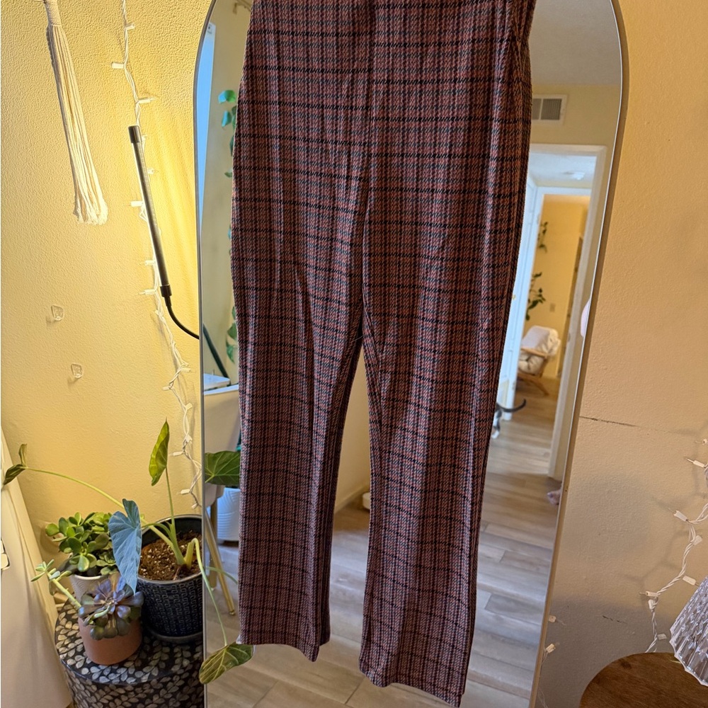 Urban Outfitters Red and Black Checkered Pants